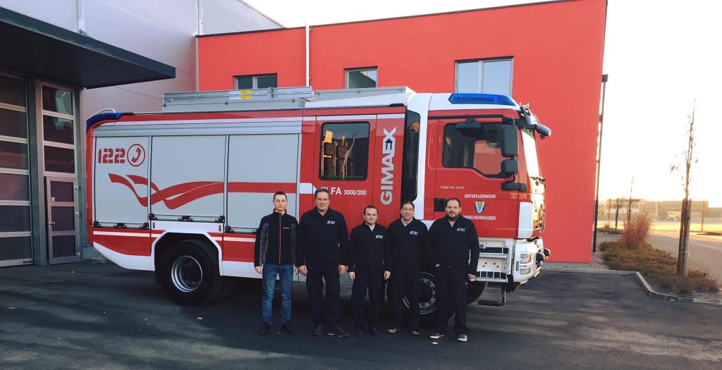 Übergabe TLF-A 3000/200 beim Fahrzeugaufbauer Gimaex in Dobl bei Graz